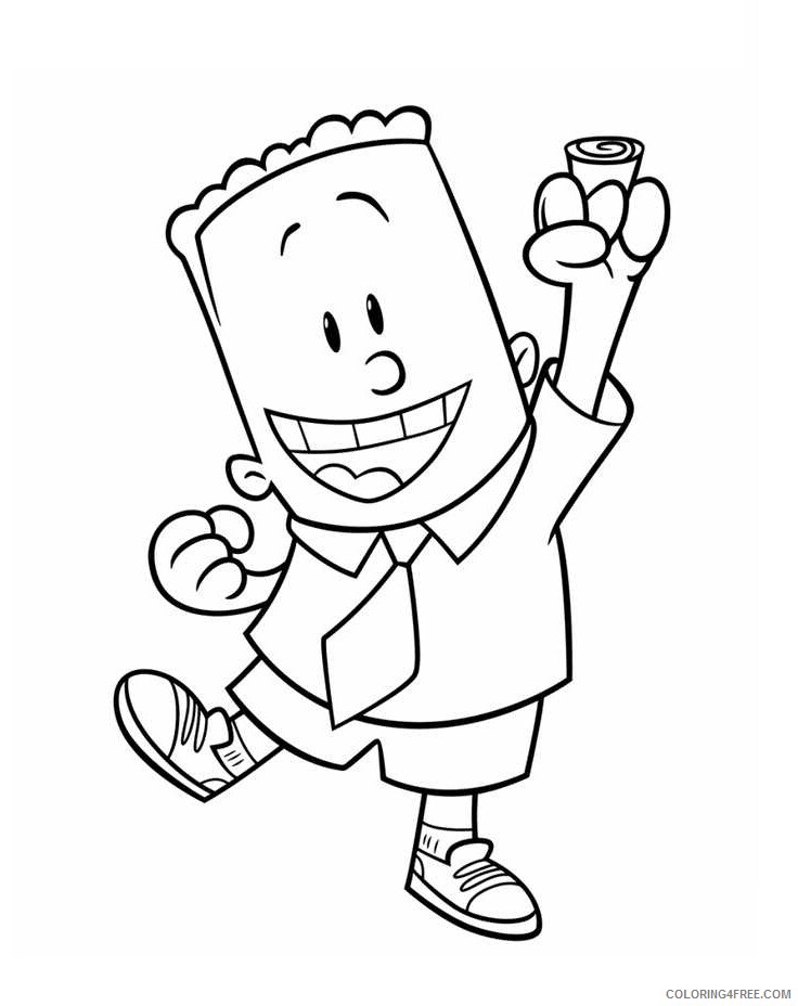 The Epic Tales of Captain Underpants Coloring Pages TV Film george 2020  08634 Coloring4free - Coloring4Free.com