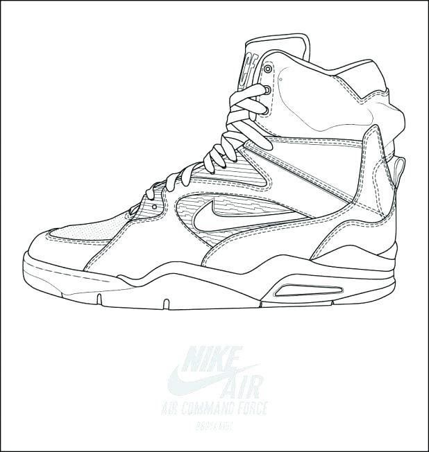 Nike Air Force 1 Coloring Page (Page 6) - Line.17QQ.com