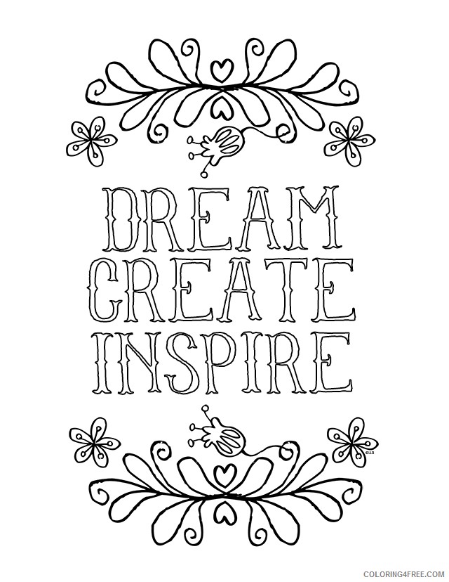 motivational quote coloring pages Coloring4free - Coloring4Free.com