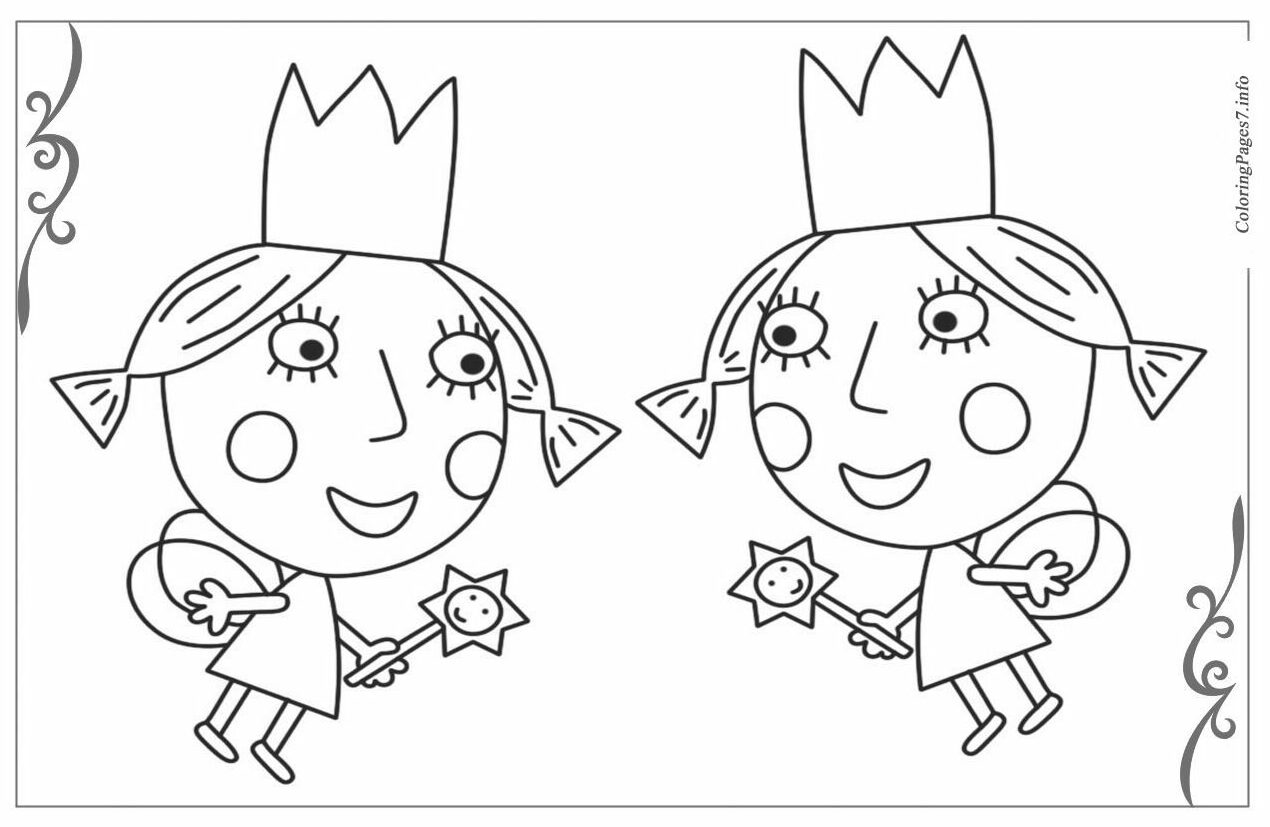 Ben & Holly's Little Kingdom Free Online Coloring Pages