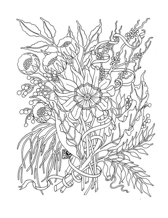 5 Free Coloring Printables Because Coloring Is the New Meditation |  Printable flower coloring pages, Flower coloring pages, Coloring pages