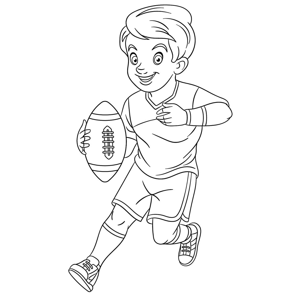 Football Coloring Pages: Printable Sports Coloring & Activity Pages to  Entertain Kids During the Games | Printables | 30Seconds Mom