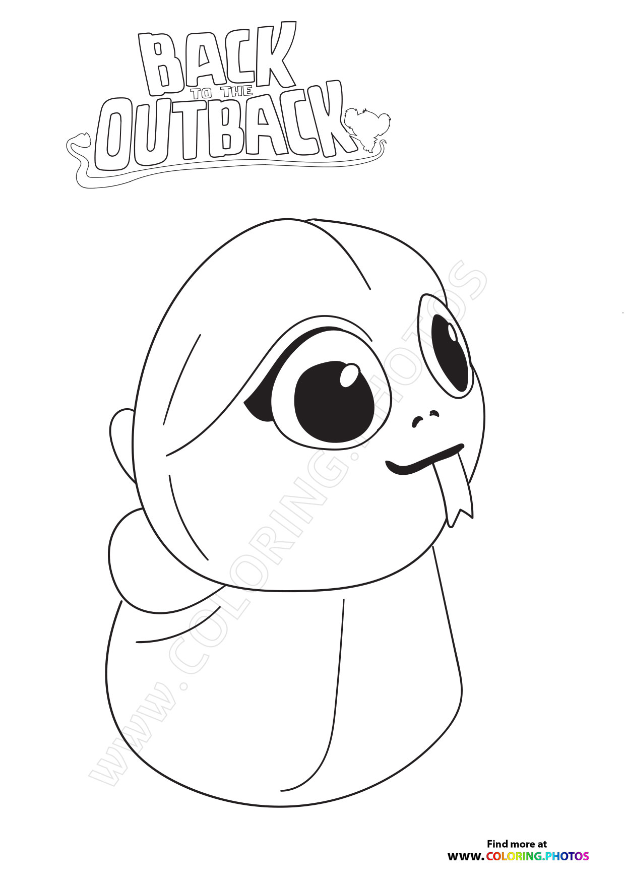 Maddie from Back to the Outback - Coloring Pages for kids