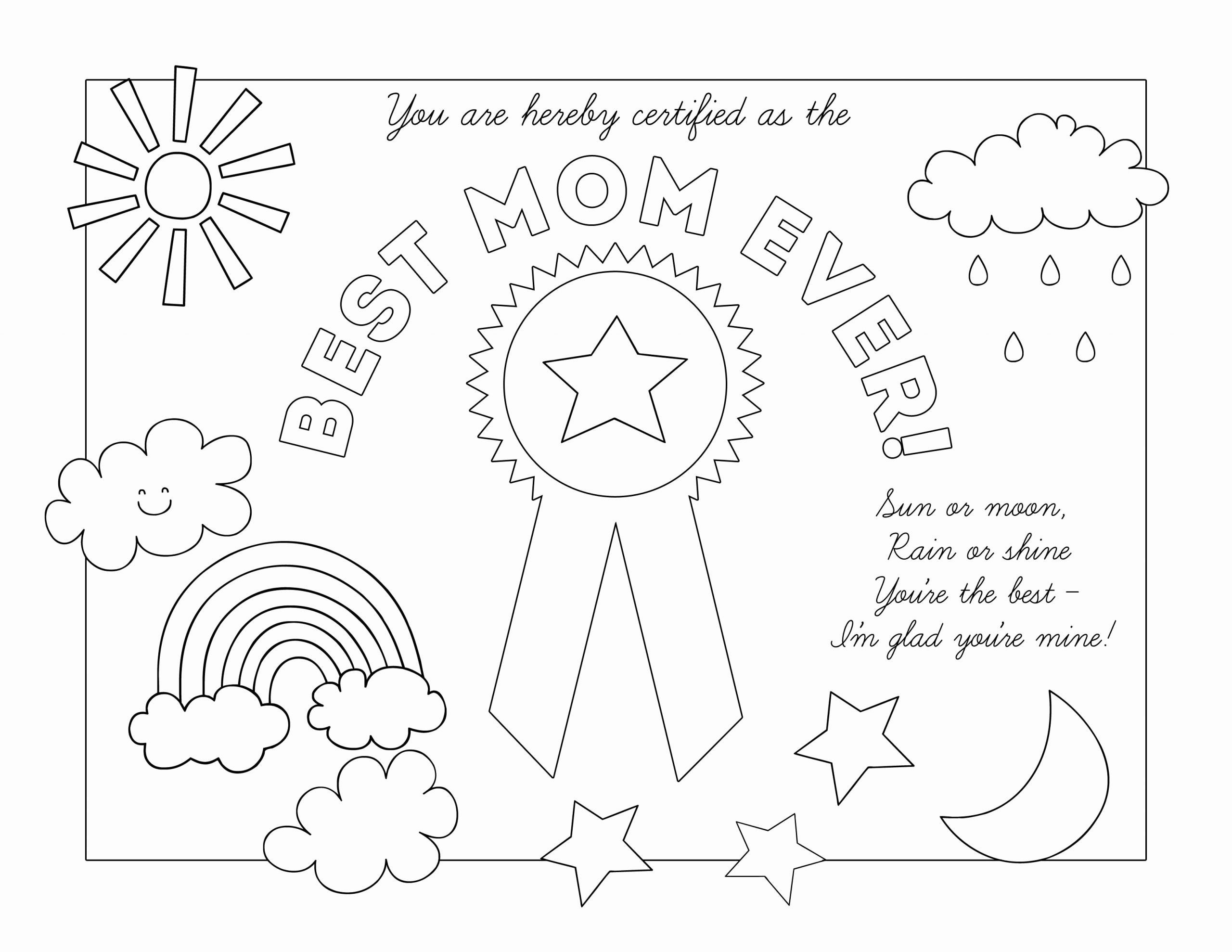 Best Mom Award Coloring Page (Page 1) - Line.17QQ.com - Coloring Library
