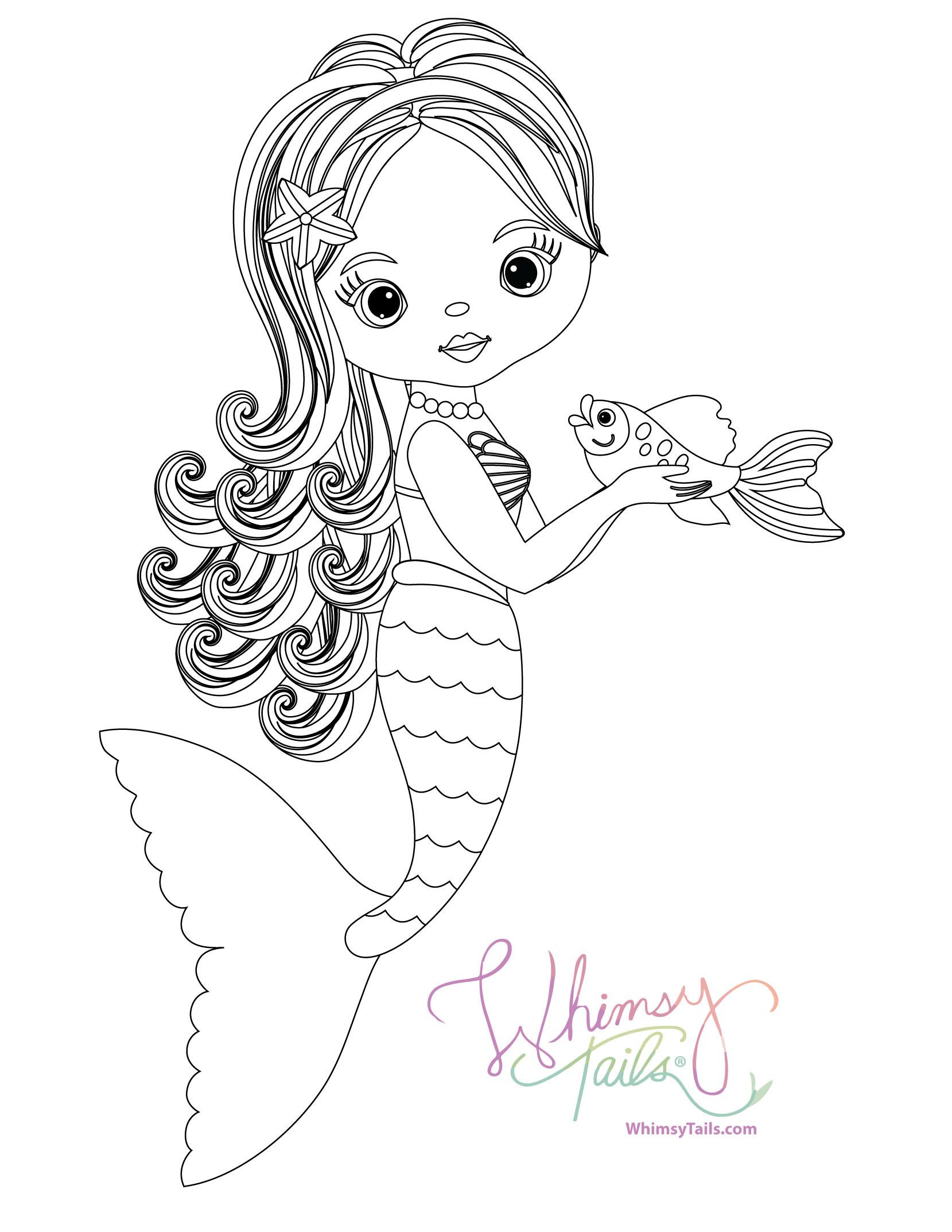 Mermaid Tail Coloring Page - youngandtae.com | Mermaid coloring pages, Free  coloring pictures, Unicorn coloring pages