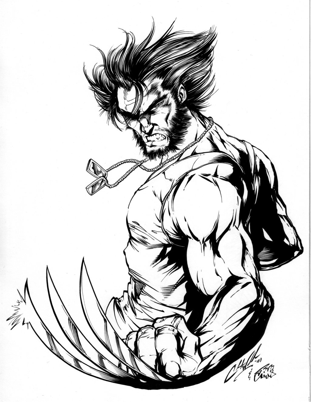 Wolverine Coloring Sheets (Page 1) - Line.17QQ.com