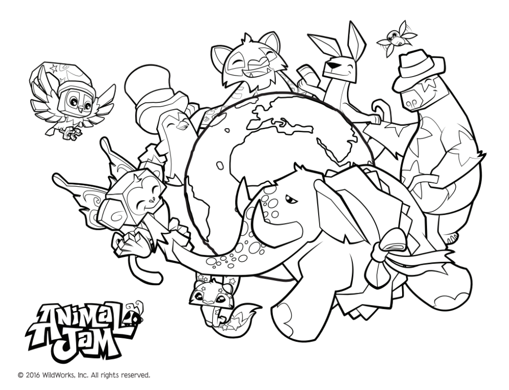 Animal Jam Coloring Pages   Free & Printable   Coloring Home