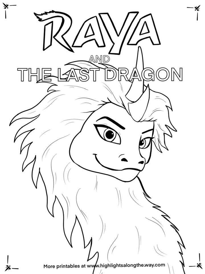 Raya and the Last Dragon printable coloring pages and review!
