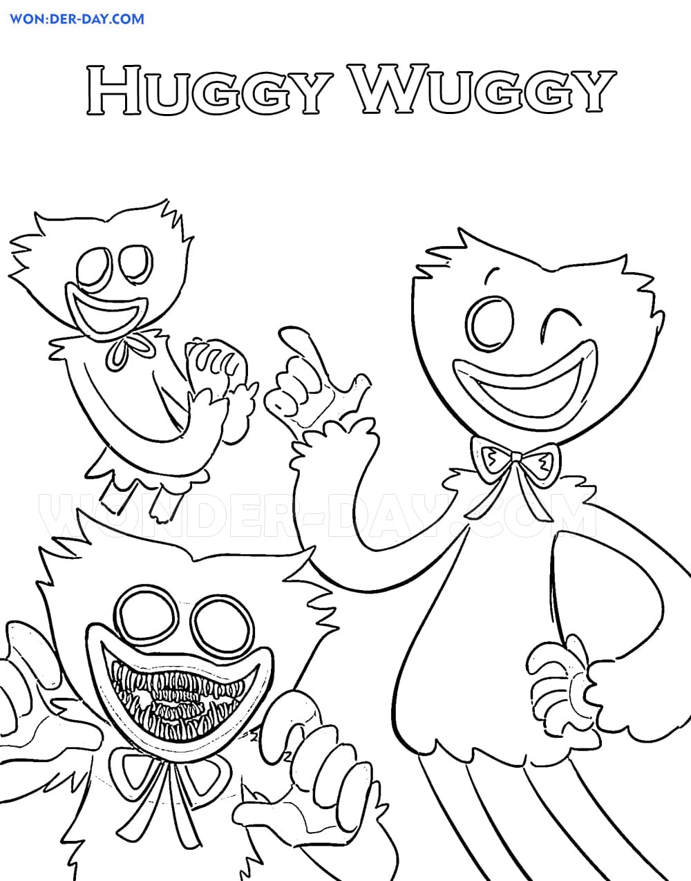 Poppy Playtime Coloring Pages   Free Coloring Pages   Coloring Home