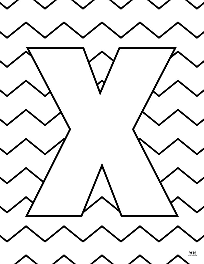Letter X Coloring Pages - 15 FREE Pages | Printabulls
