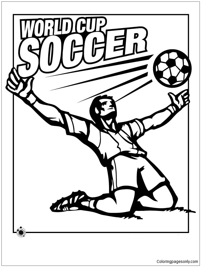 World Cup Soccer Coloring Pages - World Cup Coloring Pages - Coloring Pages  For Kids And Adults