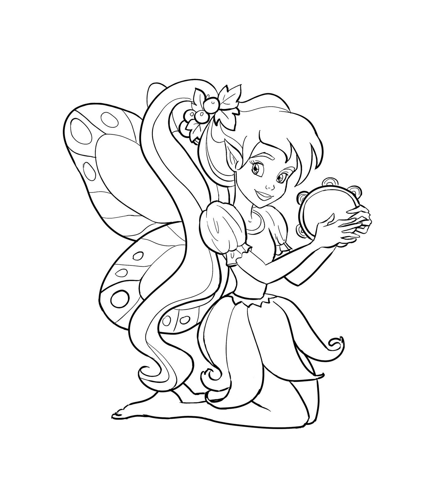 Coloring Pages : Free Printable Fairy Coloring For Kids ...
