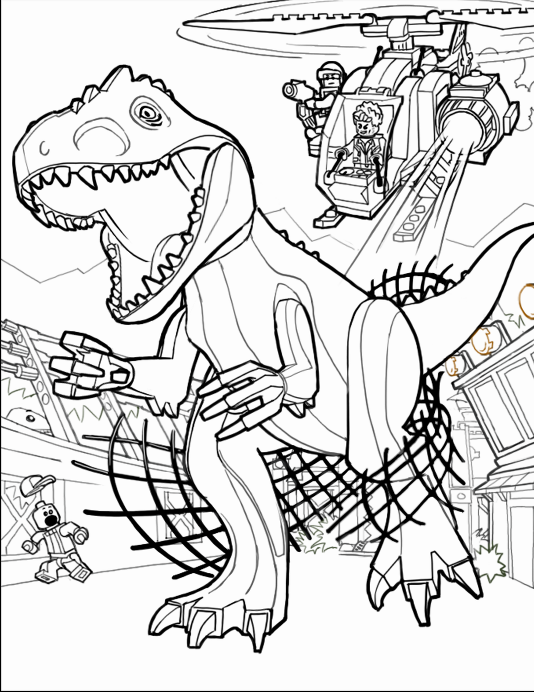 Jurassic World Coloring Pages Coloring Home