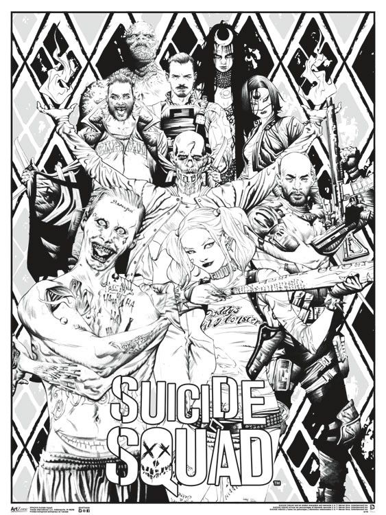 Suicide Squad Coloring Pages | 124 | Coloring pages, Adult ...
