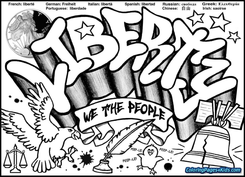 Coloring Pages For Teenagers Graffiti | Free Printable ...