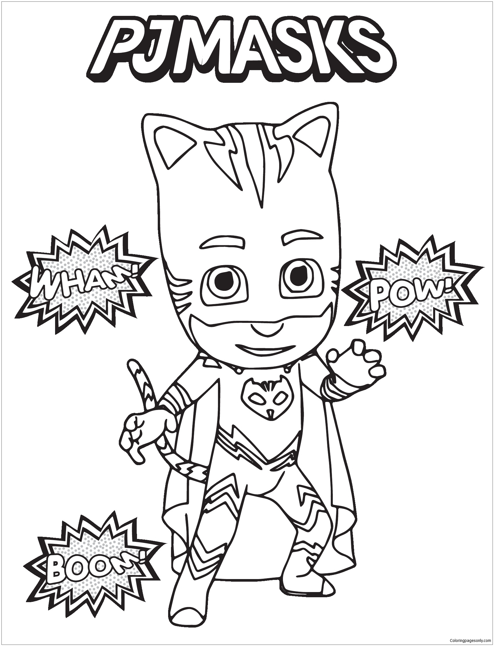 Download 205+ The Amazing Catboy From Pj Masks Coloring Pages PNG PDF File