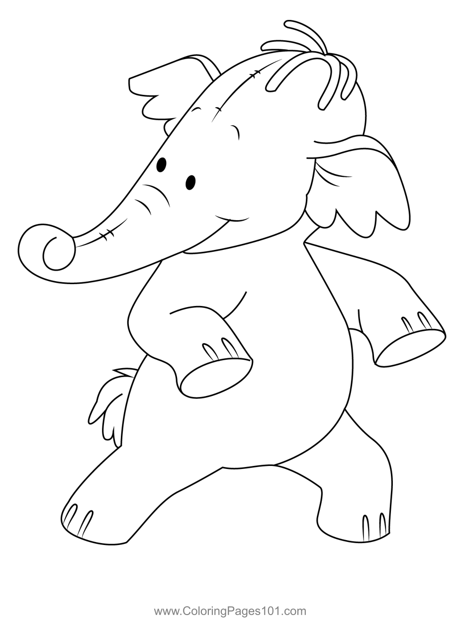Dance Heffalump Coloring Page for Kids - Free Pooh's Heffalump Movie  Printable Coloring Pages Online for Kids - ColoringPages101.com | Coloring  Pages for Kids