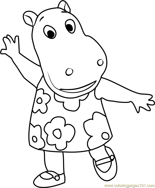 Tasha Coloring Page for Kids - Free The Backyardigans Printable Coloring  Pages Online for Kids - ColoringPages101.com | Coloring Pages for Kids