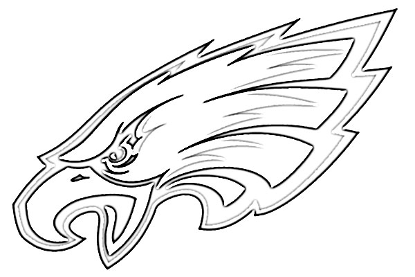 philadelphia eagles logo coloring page - Clip Art Library