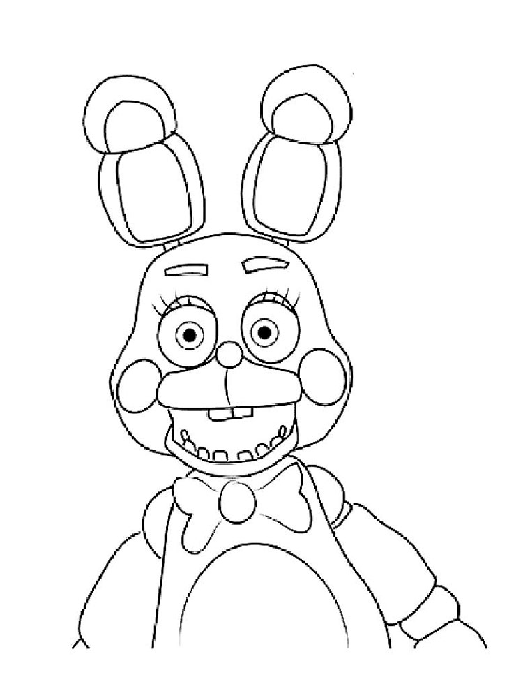 Animatronics Bony coloring pages. Download and print Animatronics Bony coloring  pages