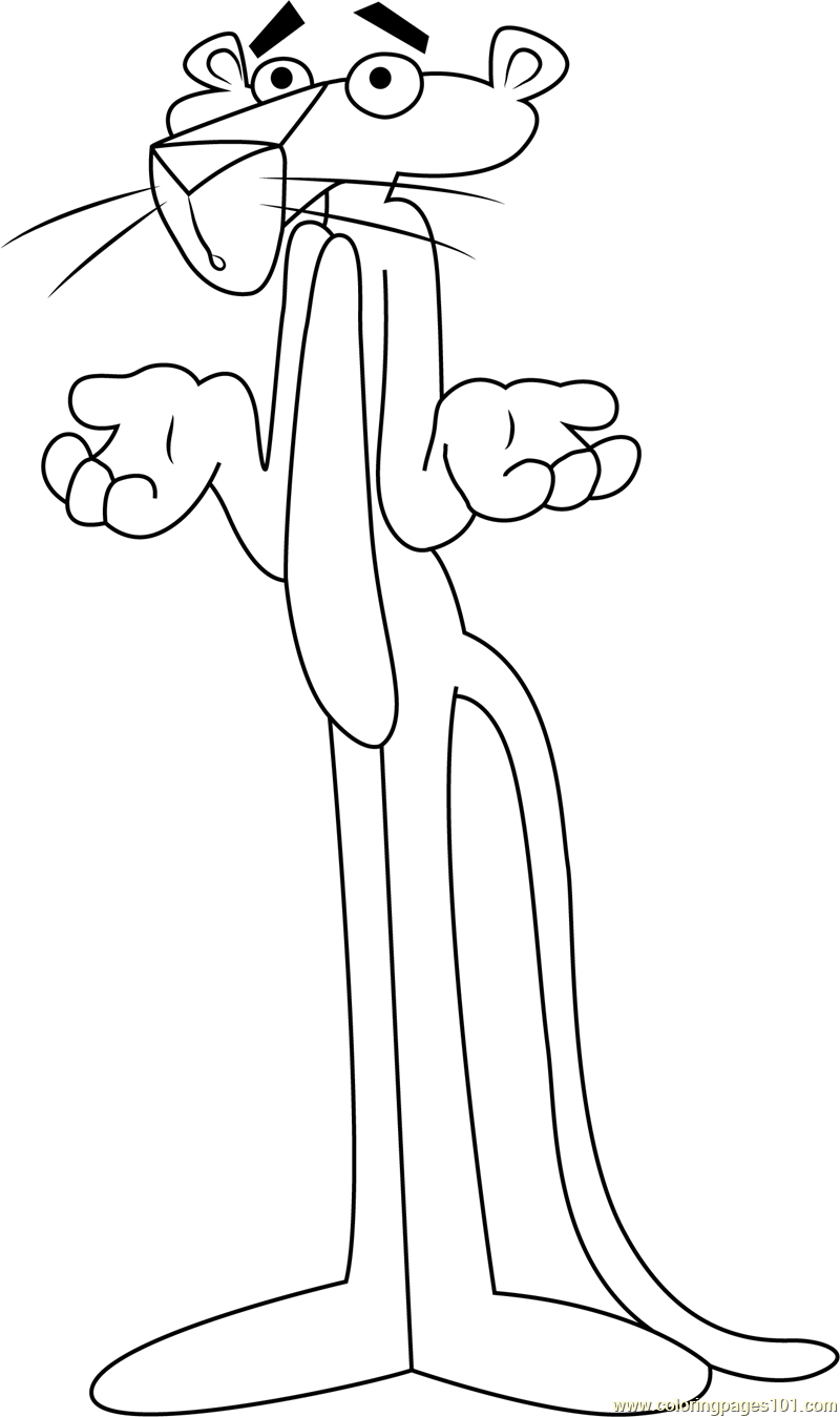 Pink Panther Coloring Page for Kids - Free The Pink Panther Printable Coloring  Pages Online for Kids - ColoringPages101.com | Coloring Pages for Kids