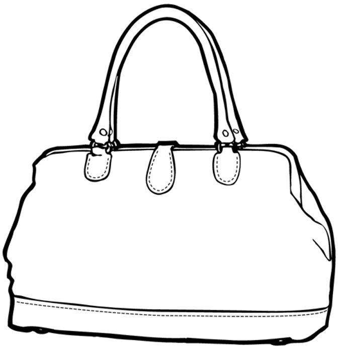 Handbag Coloring Pages at GetDrawings | Free download