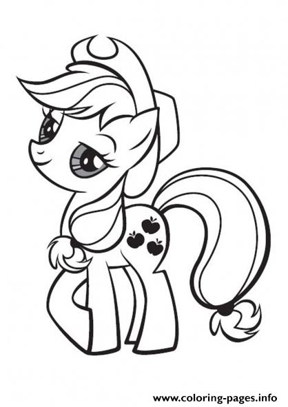 My Little Pony Cowboy Applejack Coloring Pages Printable