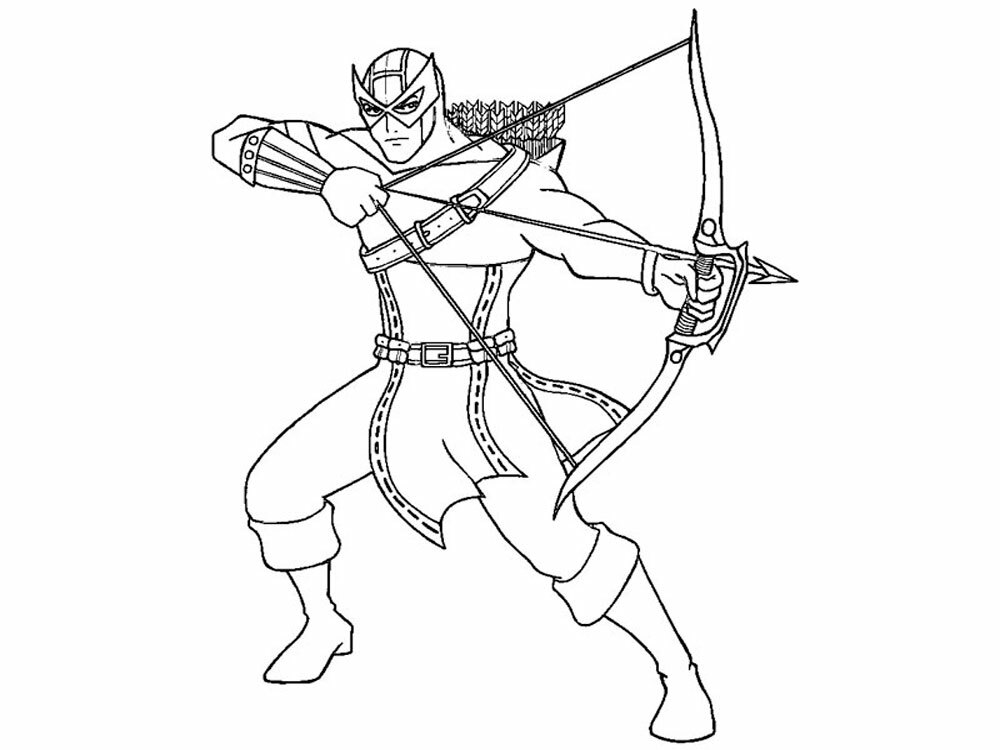 Hawkeye coloring pages. Free Printable Hawkeye coloring pages.