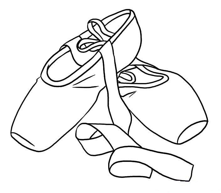 Introducir 76+ imagen ballet shoes coloring page