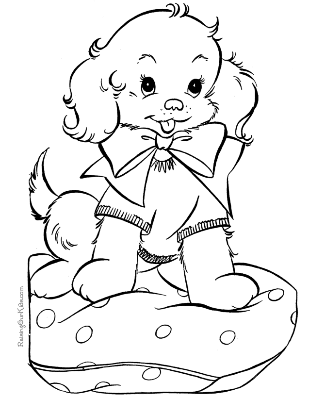A Puppy Coloring Page - Coloring Pages For All Ages