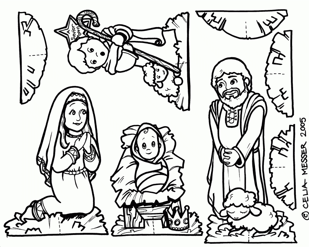 Free Coloring Pages Of Birth Of Jesus Coloring Pages On Jesus ...