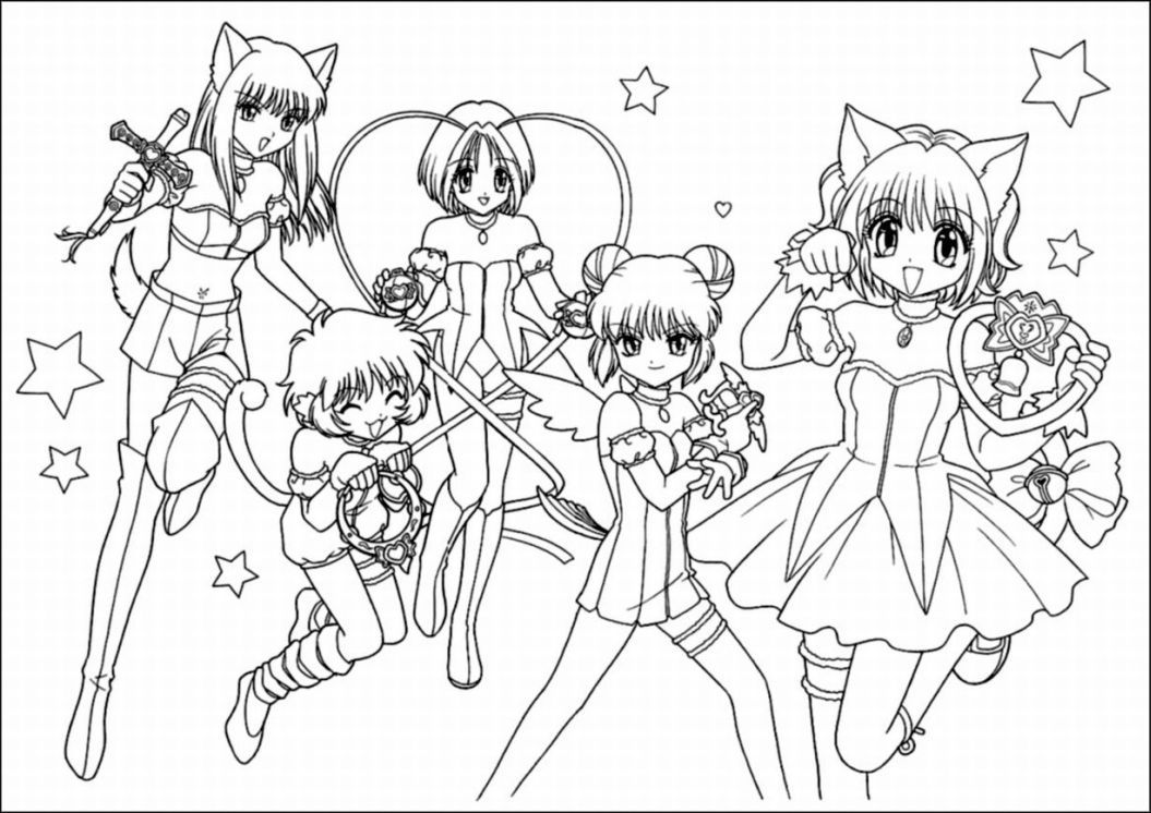 Anime Coloring Pages To Print 556457 - VoteForVerde.com