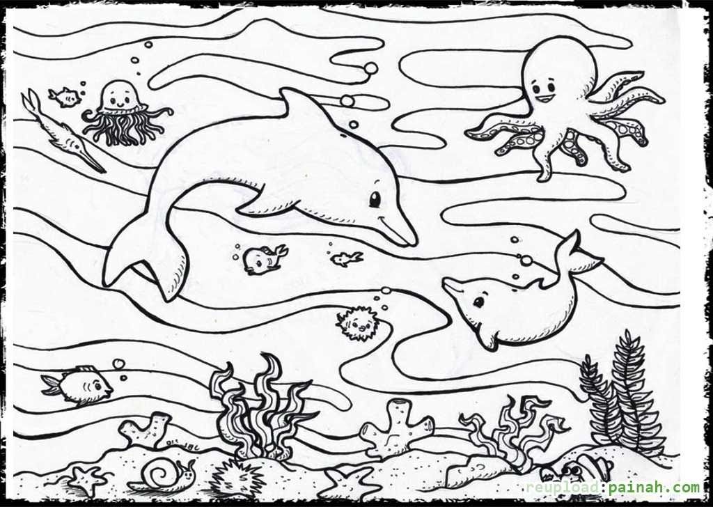 Coloring Pages Of Ocean Scenes - Coloring Home