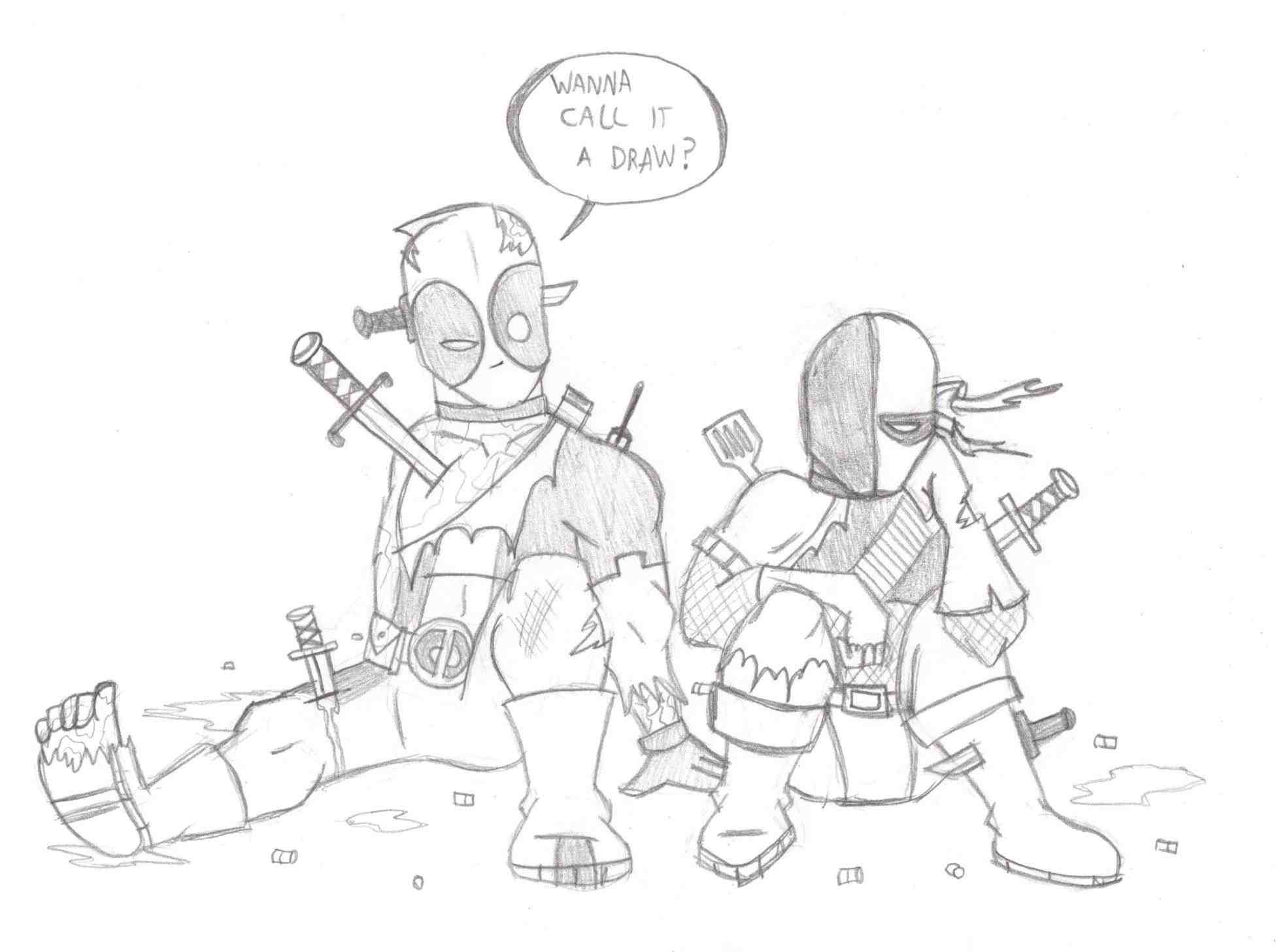 chibi deadpool coloring pages › zuperhero