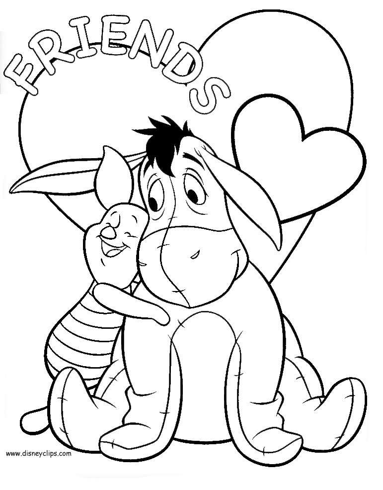 valentine coloring pages disney  coloring home