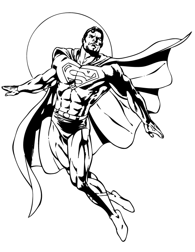 Superman Comic For Teenagers Coloring Page | Free Printable 