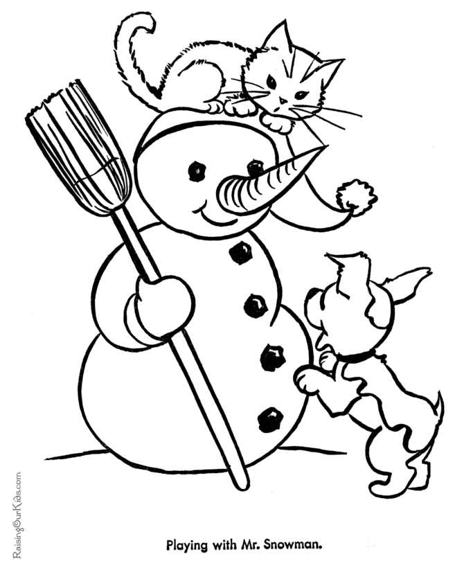 Cute Kitten coloring sheet 026