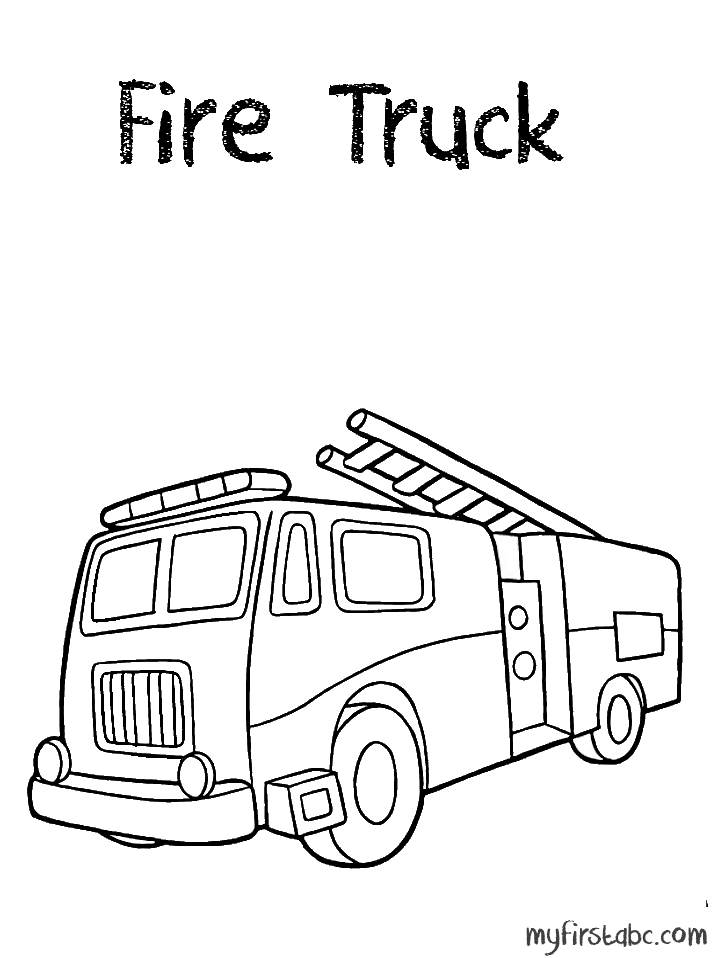 Download Coloring Pages Fire Engine - Coloring Home
