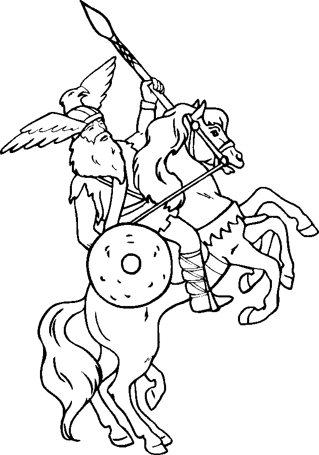 Viking Colouring Page - Coloring Home