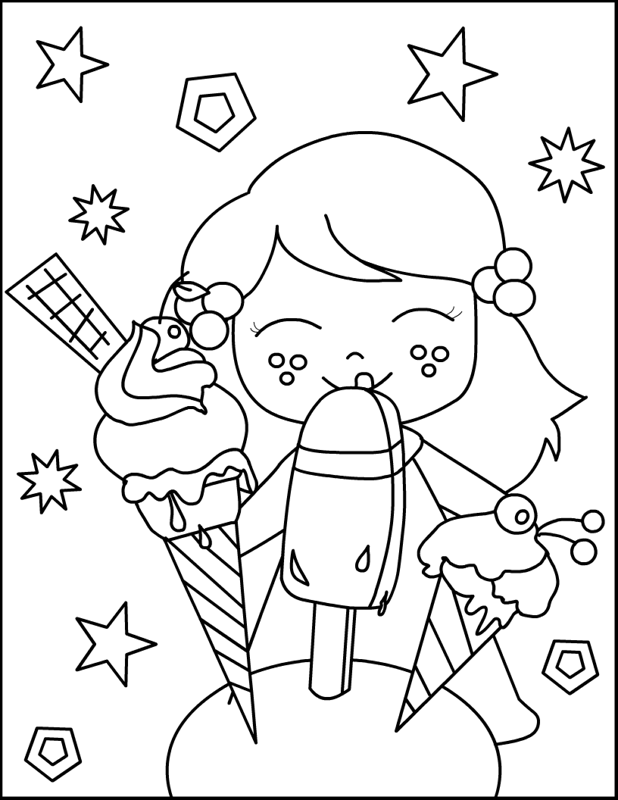 summer coloring page for kids | HelloColoring.com | Coloring Pages