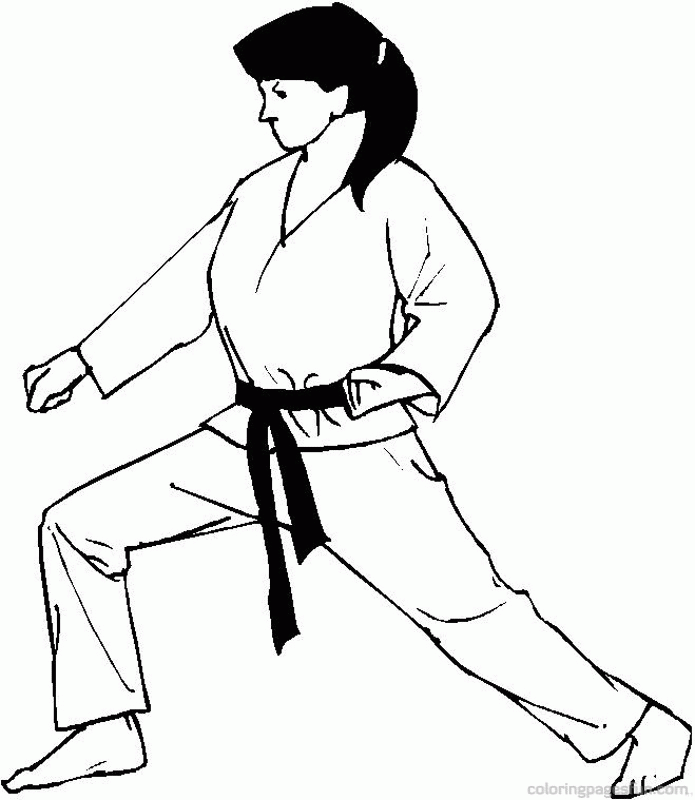 Karate | Free Printable Coloring Pages