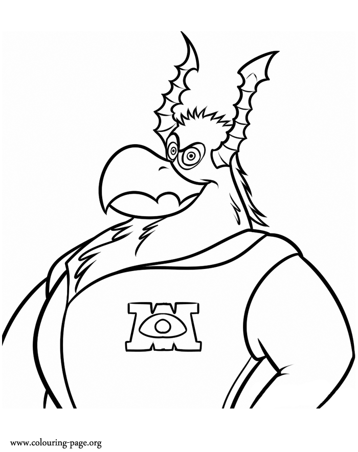 Brock Pearson coloring page – Monsters University | coloring pages