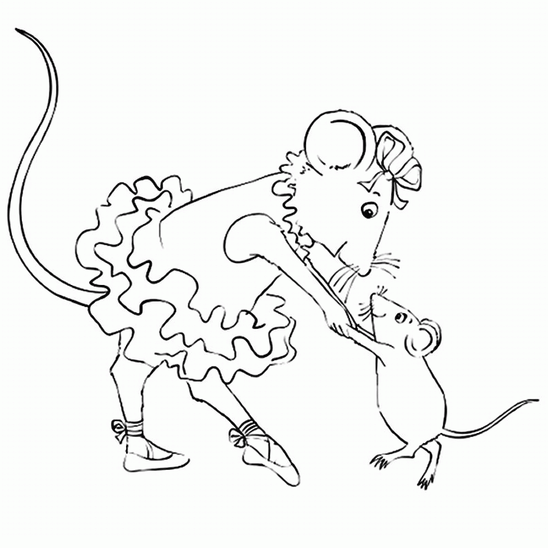 Angelina Ballerina Coloring Pages 26 | Free Printable Coloring 