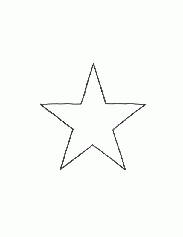 Star Template For Kids - Coloring Home