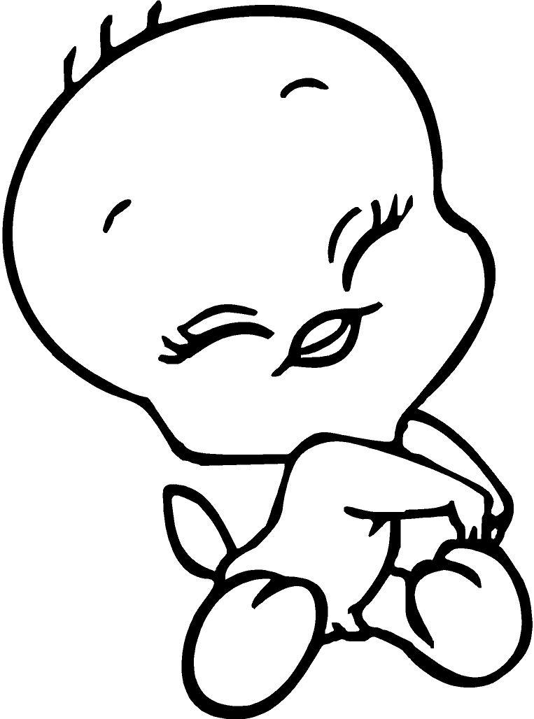 Baby Tweety Coloring Pages 175 | Free Printable Coloring Pages