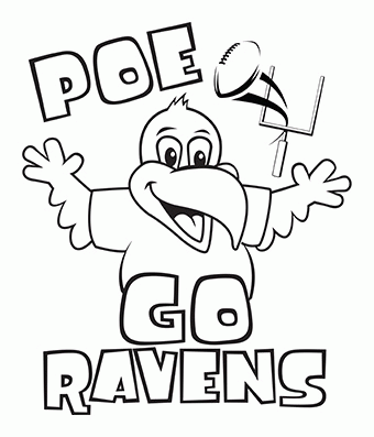 Ravens Coloring Pages 3