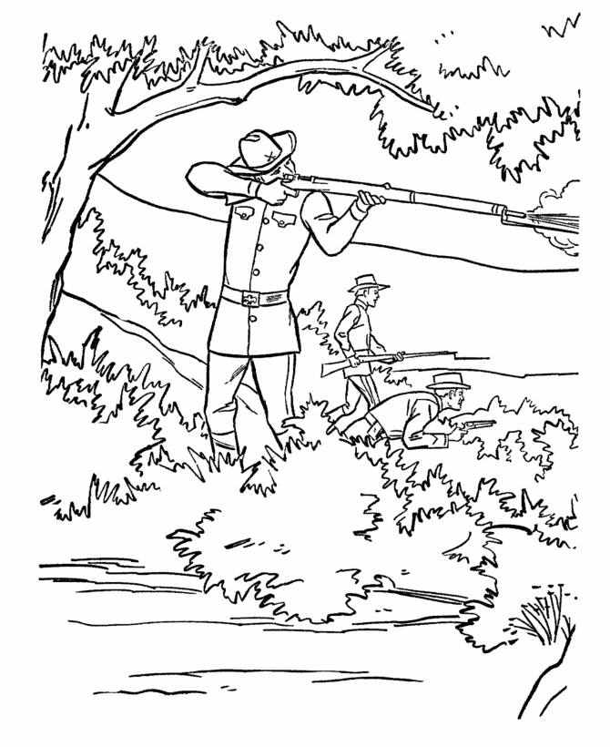 civil war coloring pages | The Coloring Pages