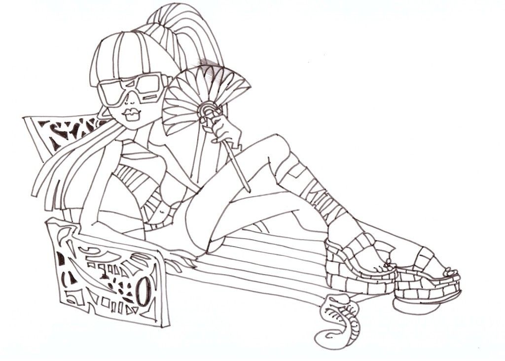 Free Printable Monster High Coloring Pages December | Laptopezine.