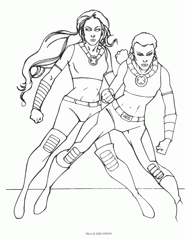 free Marvel Xmen coloring pages for kids | Great Coloring Pages