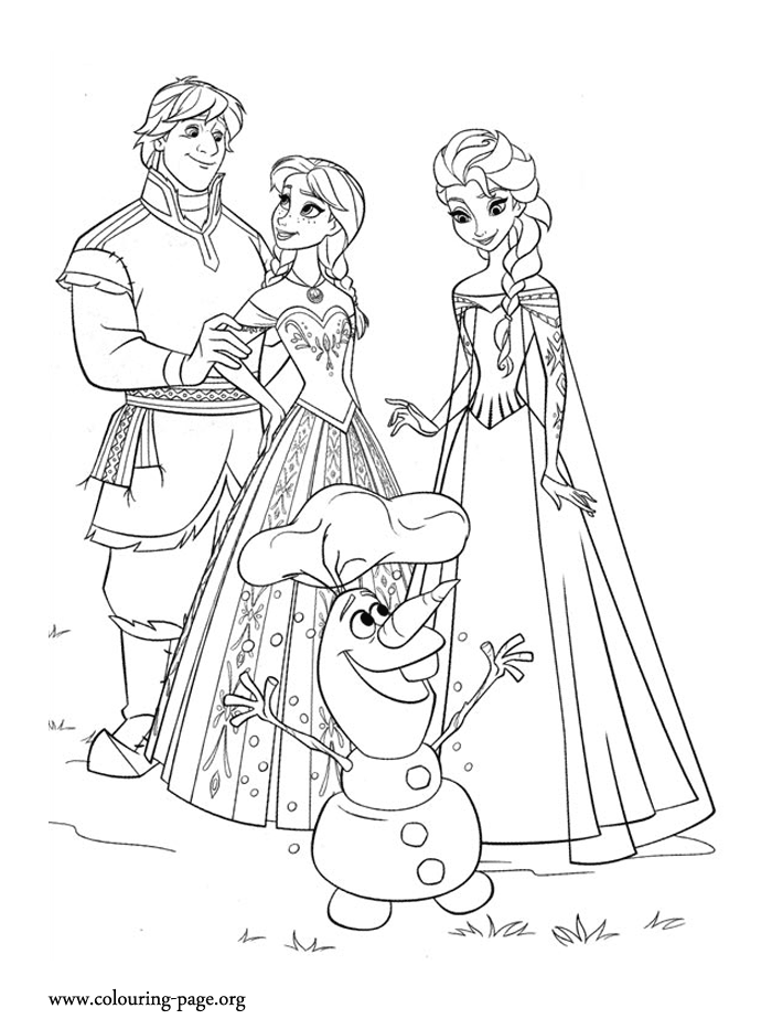 Frozen characters Coloring Pages | Coloring Pages